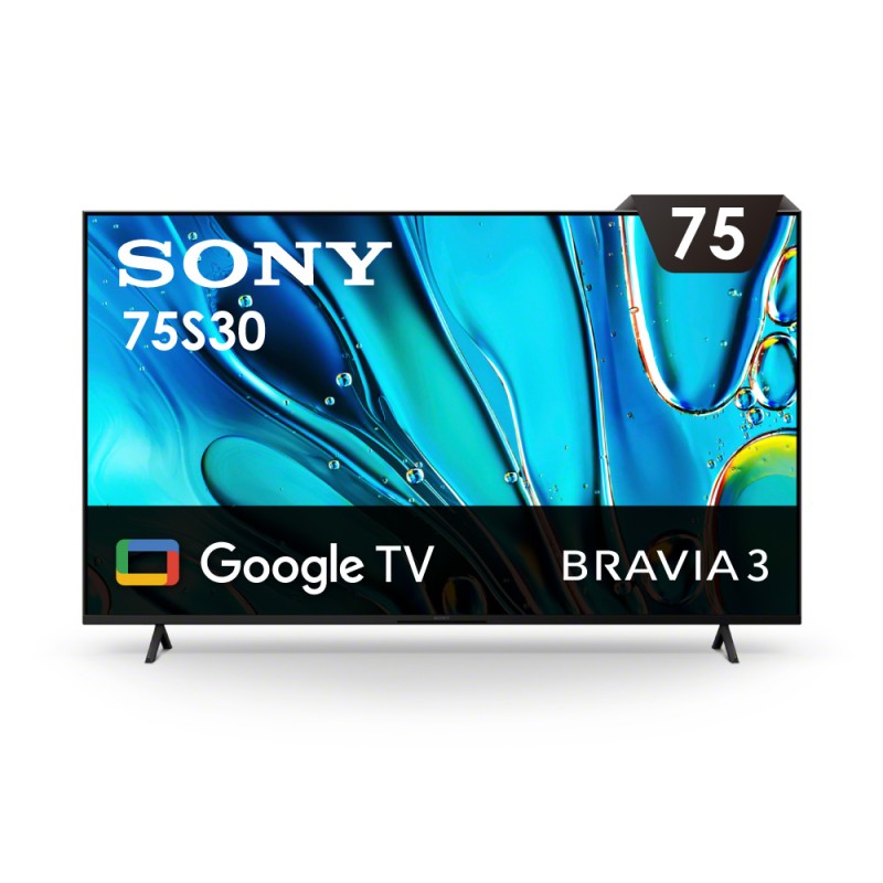 SONY BRAVIA 3 75型 X1 4K HDR Google TV顯示器(Y-75S30)